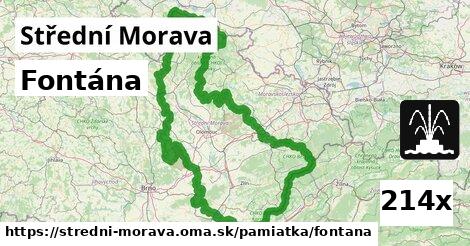 fontána v Střední Morava