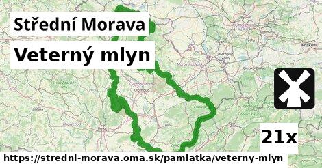 Veterný mlyn, Střední Morava