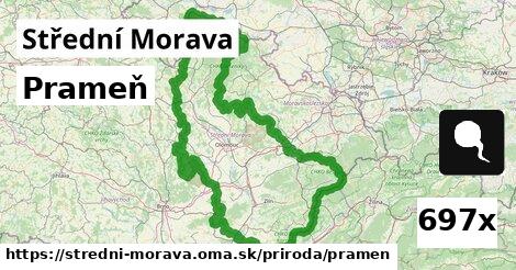 Prameň, Střední Morava