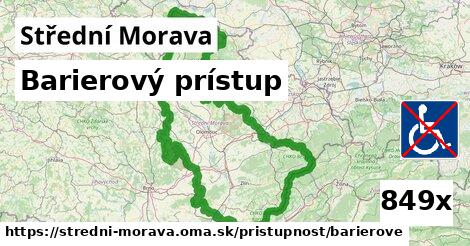 Barierový prístup, Střední Morava