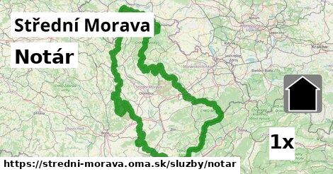 Notár, Střední Morava