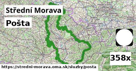 Pošta, Střední Morava