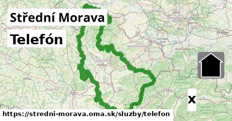 Telefón, Střední Morava