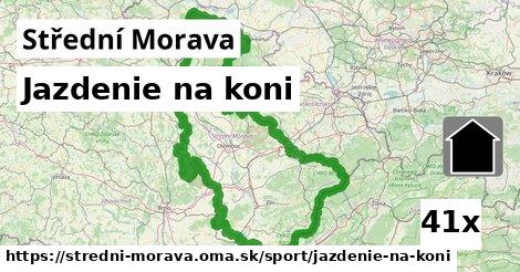 Jazdenie na koni, Střední Morava