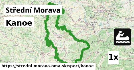 Kanoe, Střední Morava