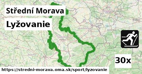 Lyžovanie, Střední Morava