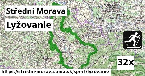 Lyžovanie, Střední Morava