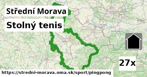Stolný tenis, Střední Morava