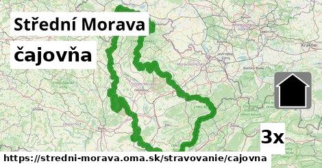 čajovňa, Střední Morava