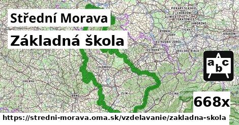 Základná škola, Střední Morava