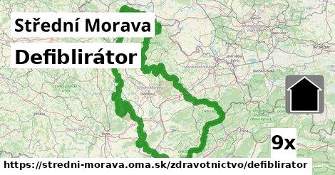 Defiblirátor, Střední Morava