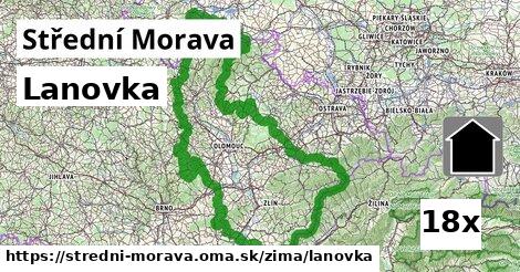 Lanovka, Střední Morava