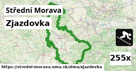 Zjazdovka, Střední Morava