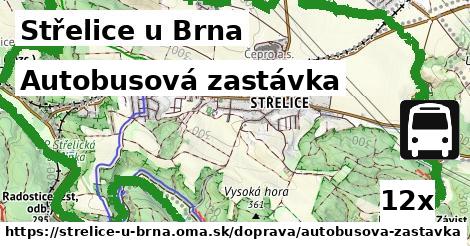 Autobusová zastávka, Střelice u Brna