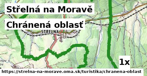 chránená oblasť v Střelná na Moravě