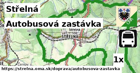 autobusová zastávka v Střelná