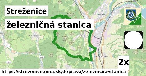 železničná stanica, Streženice