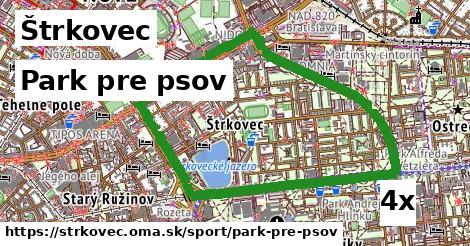 park pre psov v Štrkovec