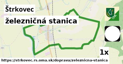 železničná stanica, Štrkovec, okres RS