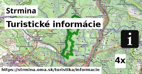 Turistické informácie, Strmina