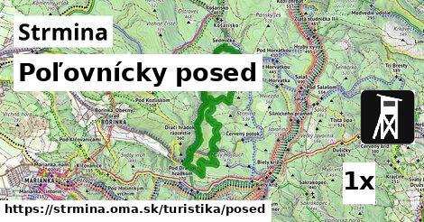 Poľovnícky posed, Strmina