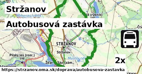 Autobusová zastávka, Stržanov