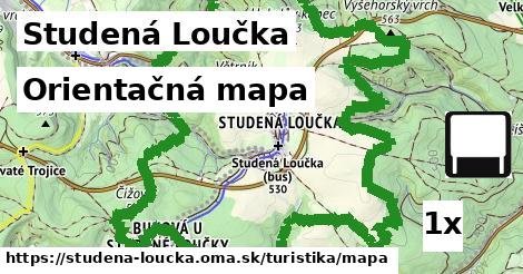 orientačná mapa v Studená Loučka