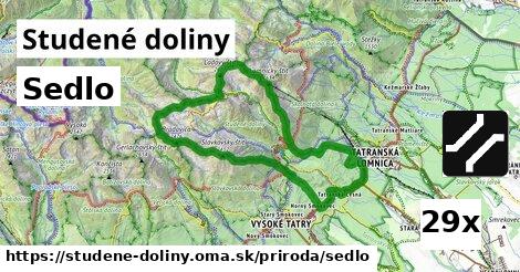 Sedlo, Studené doliny