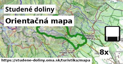 Orientačná mapa, Studené doliny