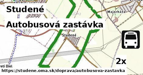 autobusová zastávka v Studené