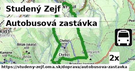 Autobusová zastávka, Studený Zejf