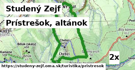Prístrešok, altánok, Studený Zejf