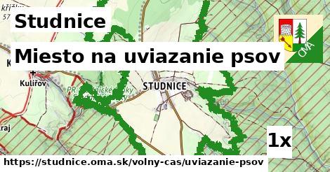 miesto na uviazanie psov v Studnice