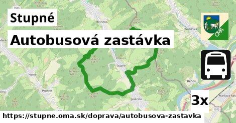 Autobusová zastávka, Stupné