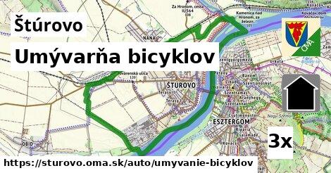 umývarňa bicyklov v Štúrovo