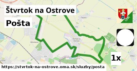 Pošta, Štvrtok na Ostrove