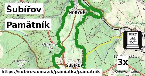 Pamätník, Šubířov