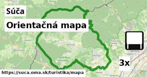 Orientačná mapa, Súča