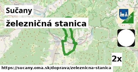 železničná stanica, Sučany