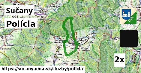 polícia v Sučany