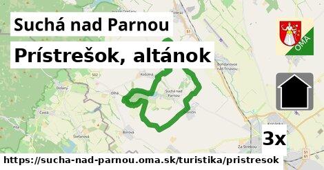 Prístrešok, altánok, Suchá nad Parnou