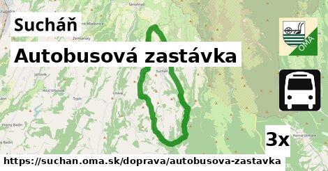 Autobusová zastávka, Sucháň