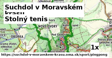 Stolný tenis, Suchdol v Moravském krasu