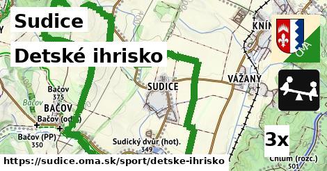 Detské ihrisko, Sudice