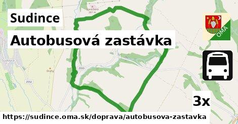 Autobusová zastávka, Sudince