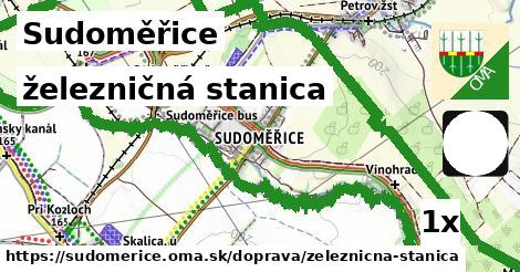 železničná stanica, Sudoměřice