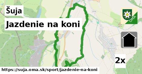 jazdenie na koni v Šuja