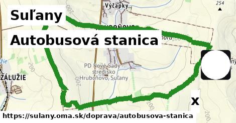 Autobusová stanica, Suľany