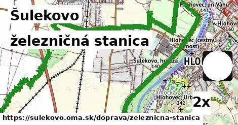 železničná stanica, Šulekovo