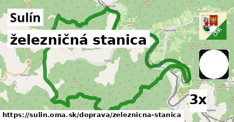 železničná stanica, Sulín